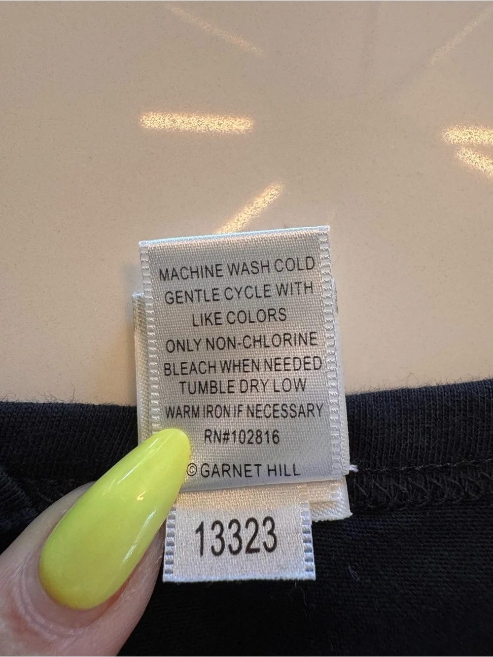 Garnet Hill Black 100% Cotton Ruched Empire V-Neck Cami Tank Top XL NWOT - Picture 5 of 7